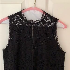 Black lace top